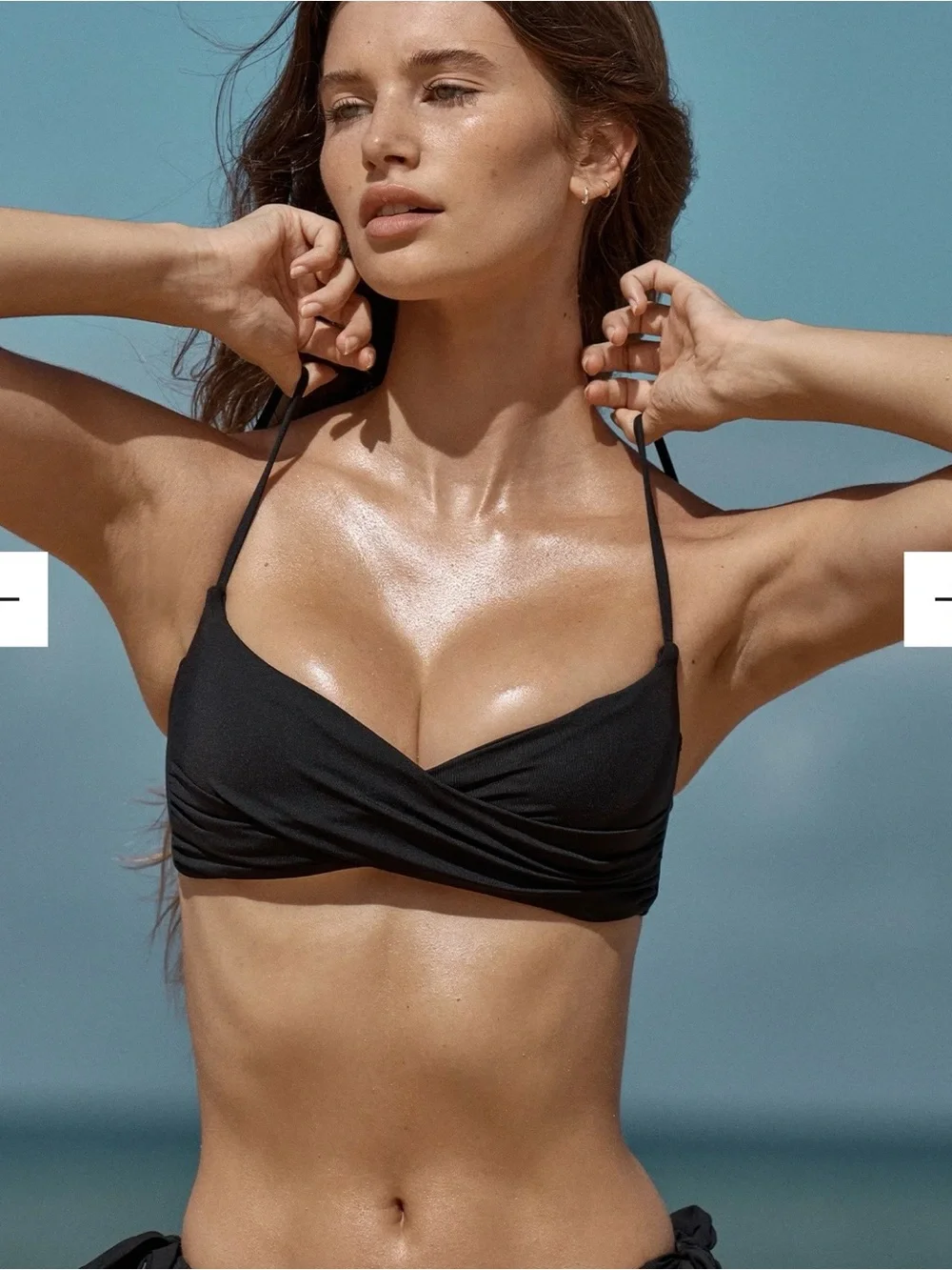 NWT Monday Swimwear Olive Green Bikini Top SIZE V (XL)